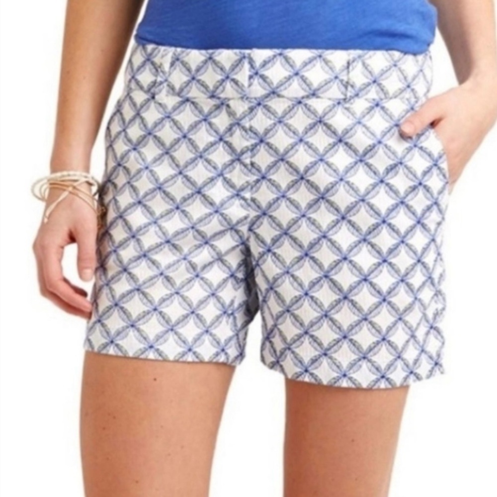 VINEYARD VINES Ocean Reef Short, blue and white